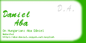 daniel aba business card