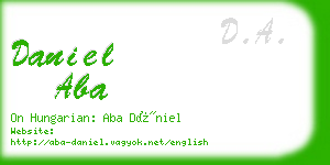 daniel aba business card